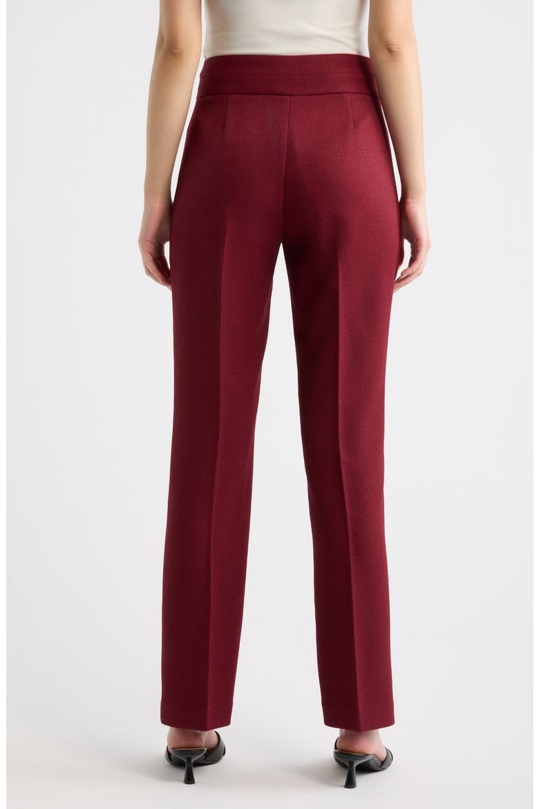 Bell Bottom Flare Leg Pants, Alternate, color, CRANBERRY