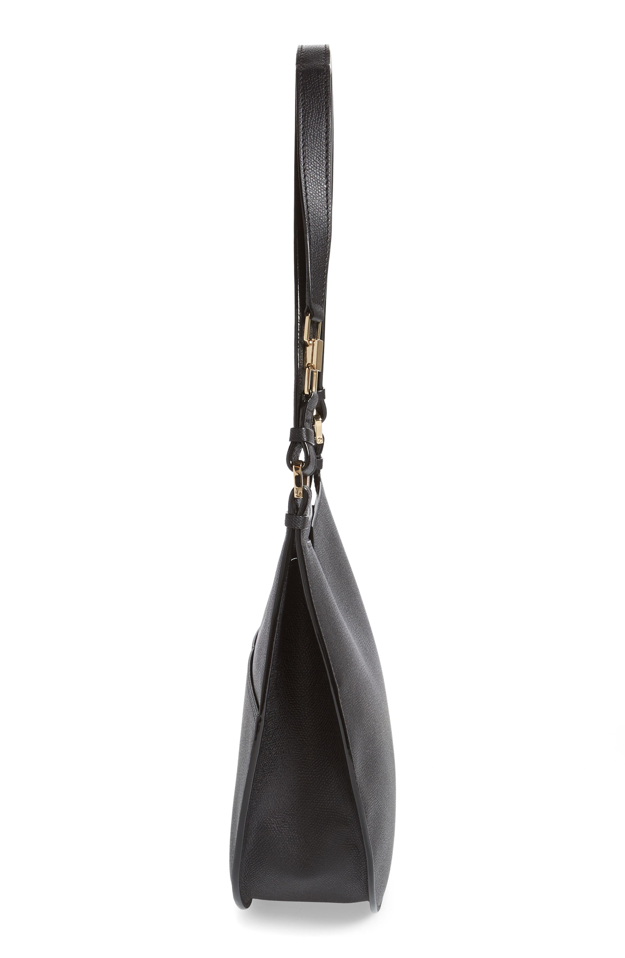 Valextra Medium Weekend Leather Hobo, Alternate, color, 