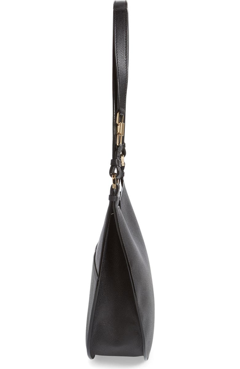 Valextra Medium Weekend Leather Hobo, Alternate, color,