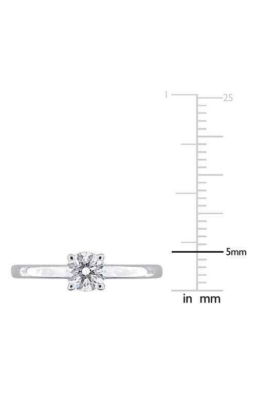 Created Forever 10k White Gold Lab Grown Diamond Solitaire Ring In Metallic