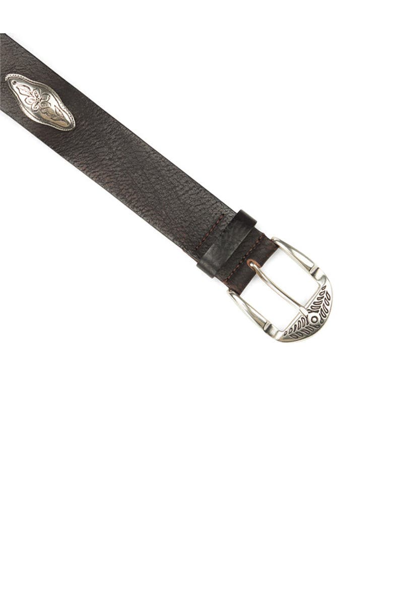 Fortela Studded Leather Belt, Alternate, color, Leather