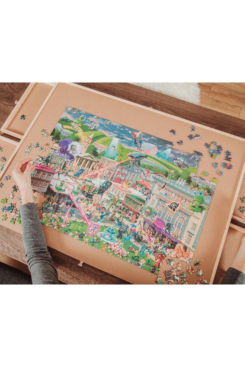 Alien Attack Sci-Fi Classics 1000-Piece Jigsaw Puzzle, Alternate, color, Multi-Color