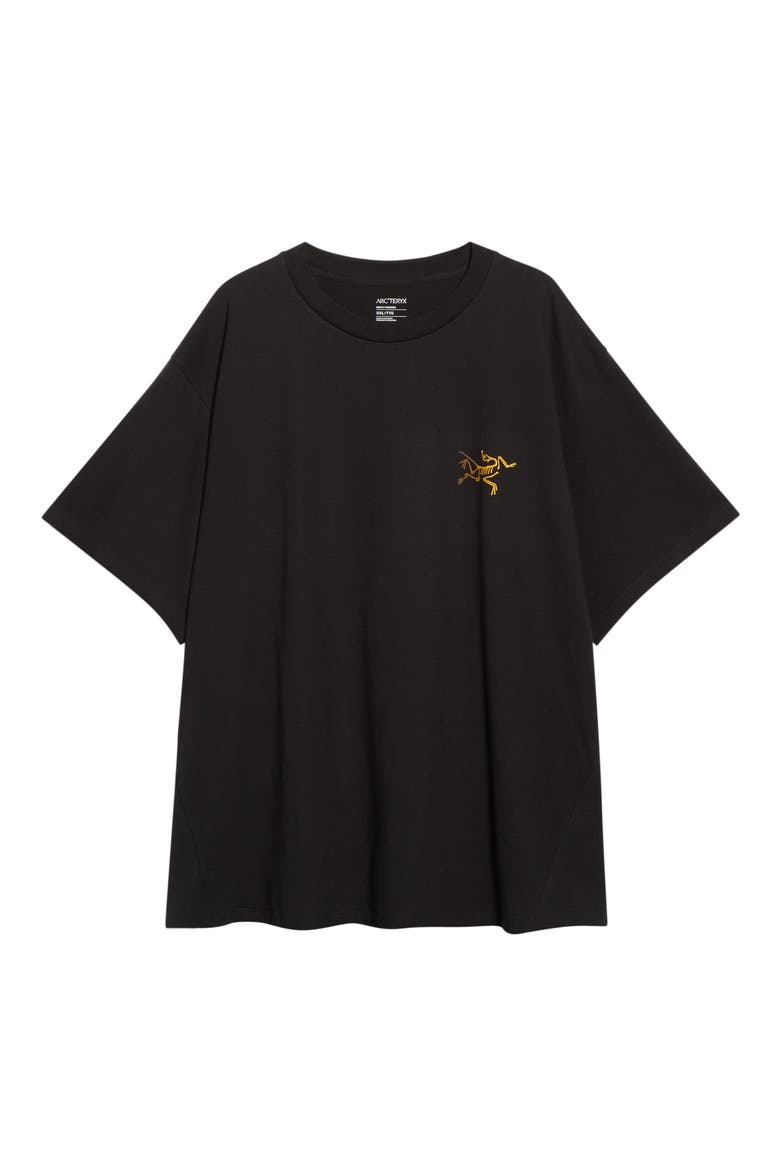Kragg Cotton Logo Graphic T-Shirt, Main, color, 24K BLACK