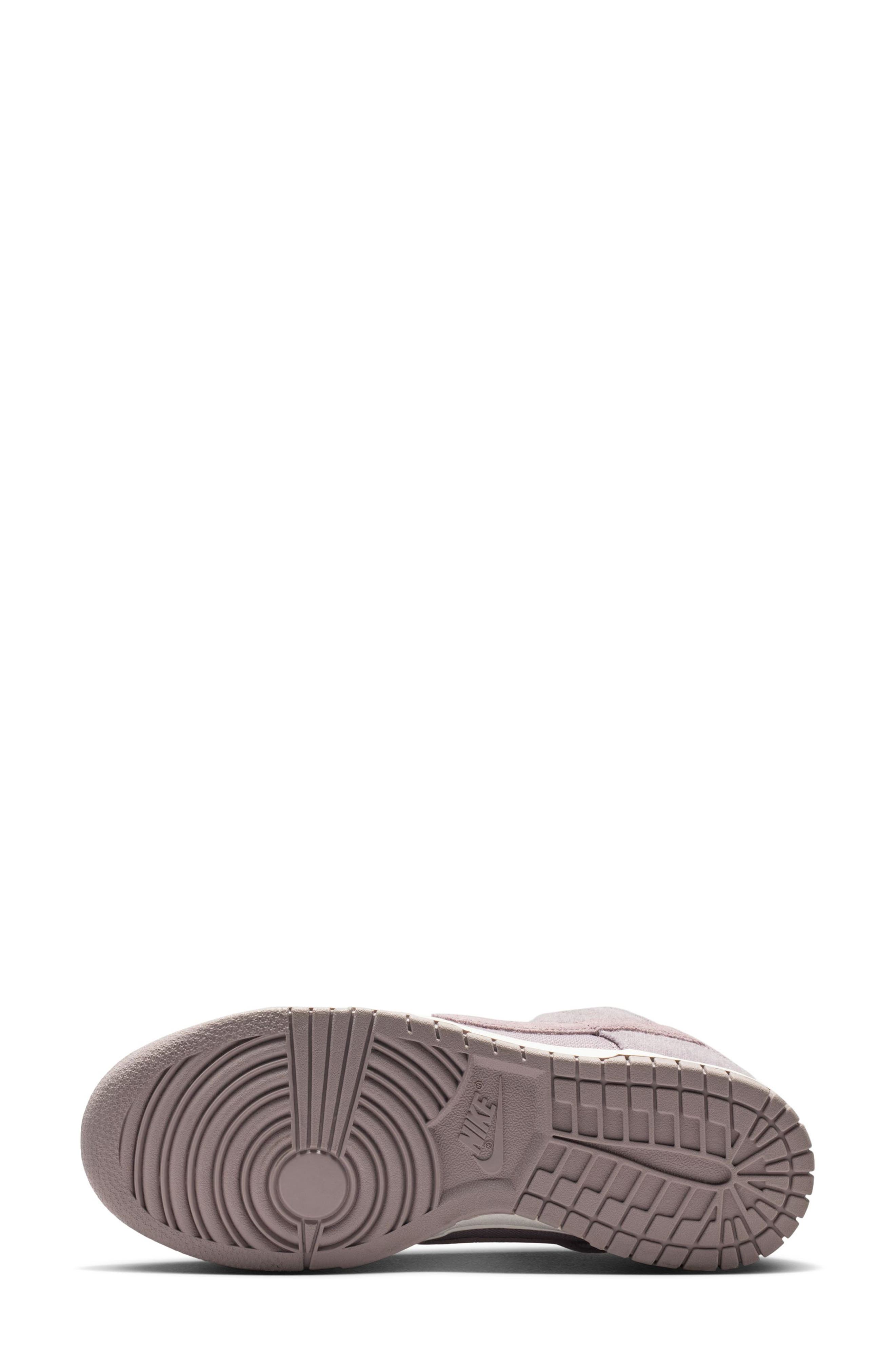 Nike Dunk Low Basketball Sneaker, Alternate, color, Light Violet Ore/ Sail/ Gold