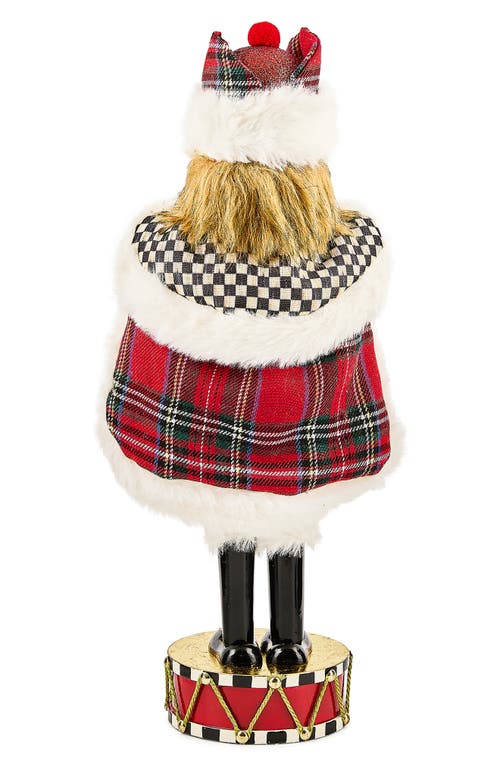 Mackenzie-childs Mackenzie Childs Tartan Cardinal Nutcracker In Multi