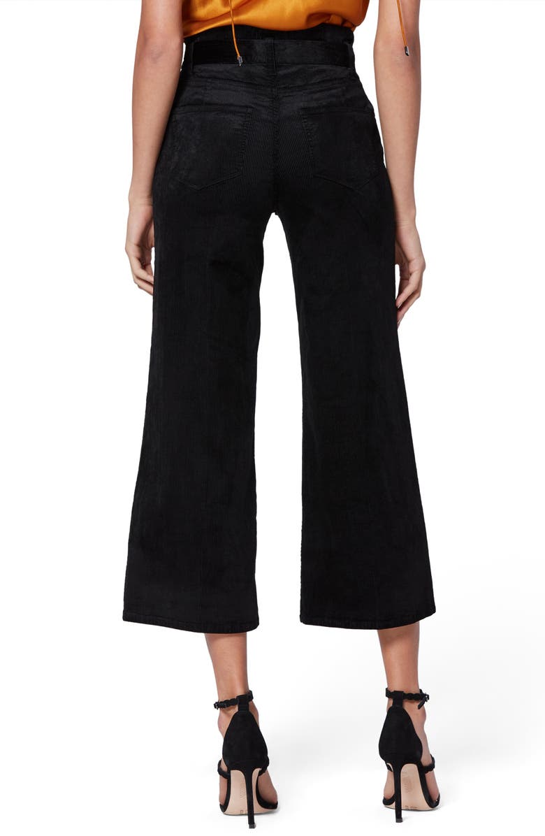 PAIGE Sutton Paperbag Crop Wide Leg Corduroy Pants, Alternate, color, 
