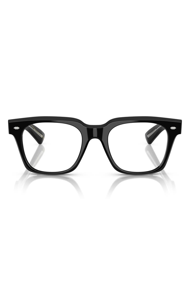 Oliver Peoples 51mm Rectangular Optical Glasses, Main, color, 