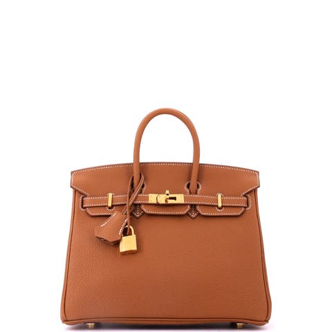 Birkin Handbag Brown Togo with Gold Hardware 25