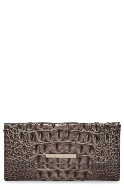 Cordelia Croc Embossed Leather Wallet