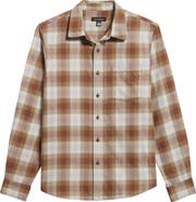 Treasure & Bond Plaid Flannel Button-Up Shirt