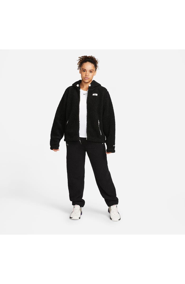 Nike Therma-FIT Faux Fur Full Zip Hoodie, Alternate, color, 