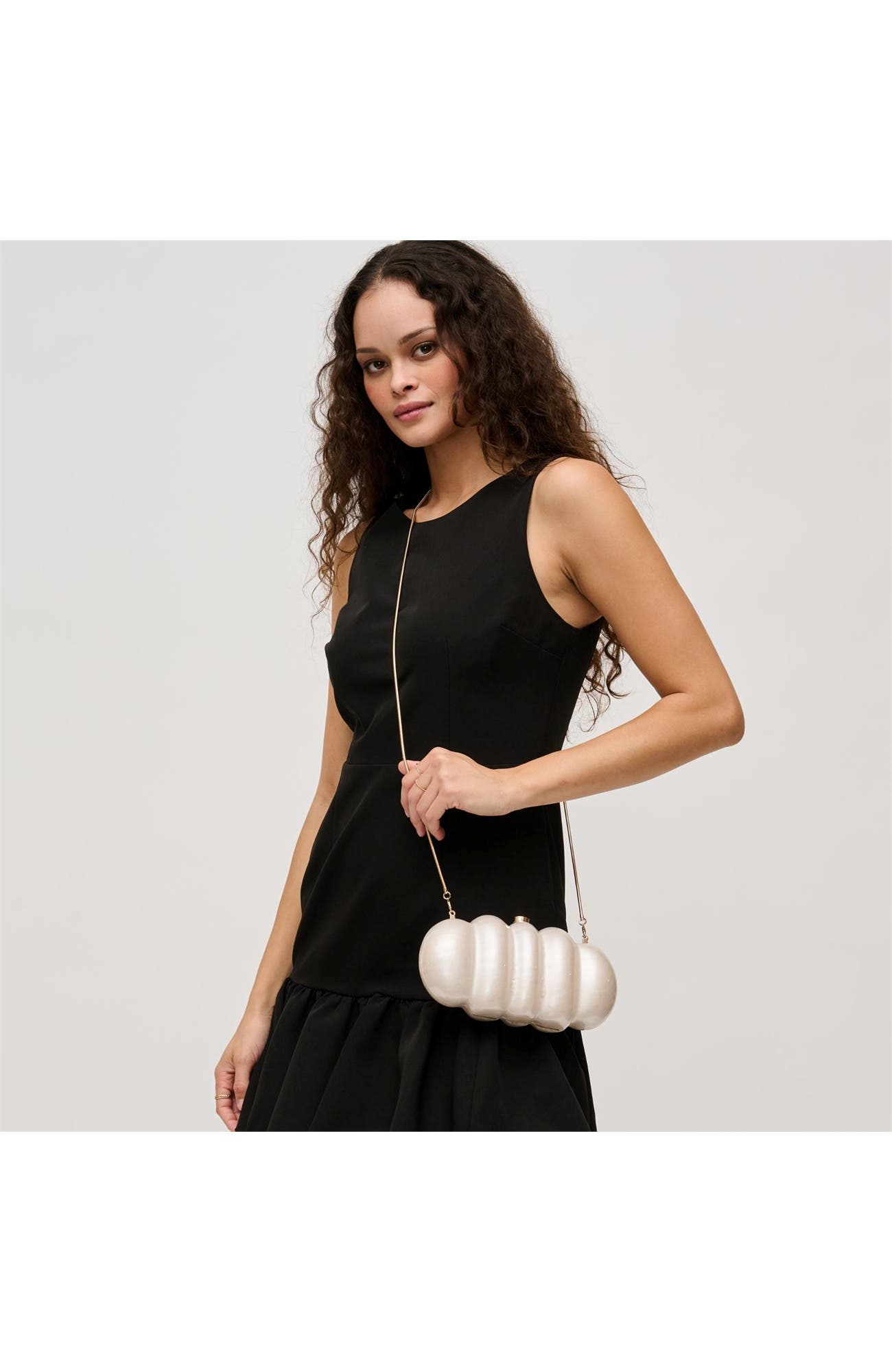 Myla Evening Bag, Alternate, color, Cream