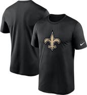 Nike Men's Nike Black New Orleans Saints Logo Essential Legend Performance T-Shirt