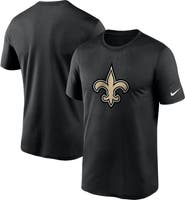 Nike Men's Nike Black New Orleans Saints Logo Essential Legend Performance T-Shirt