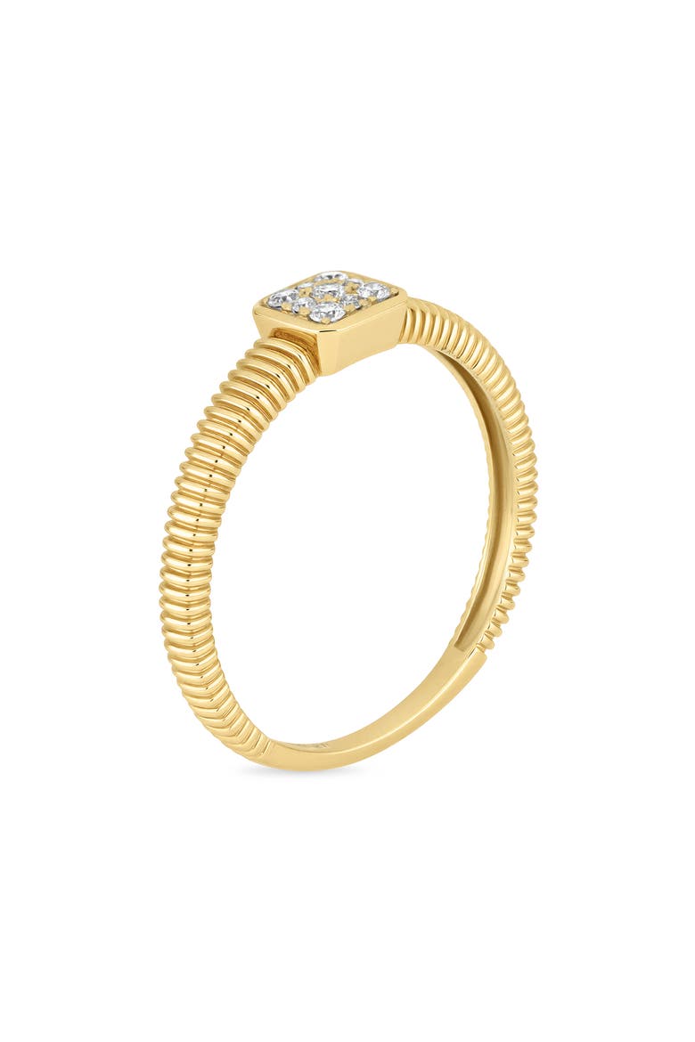 Mika 18k Gold Diamond Stackable Ring, Alternate, color, 18KY