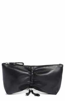 Longchamp Le Roseau Leather Clutch