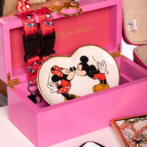 Disney Mickey Mouse And Minnie Mouse Jewelry Tray In Multi