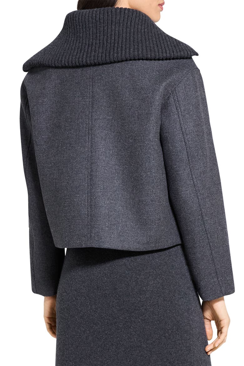 Wool Blend Zip Jacket, Alternate, color, NEW CHARCOAL MELANGE