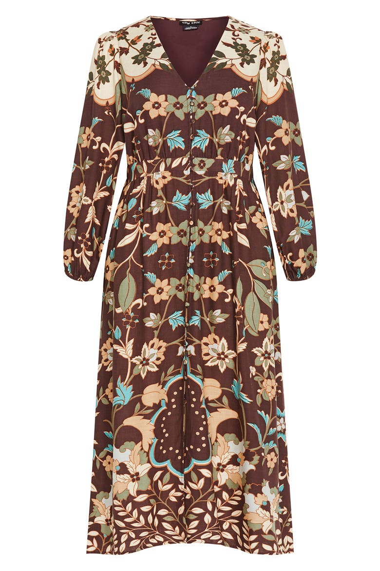 Florence Long Sleeve Maxi Dress, Alternate, color, FOREVER FLORENCE