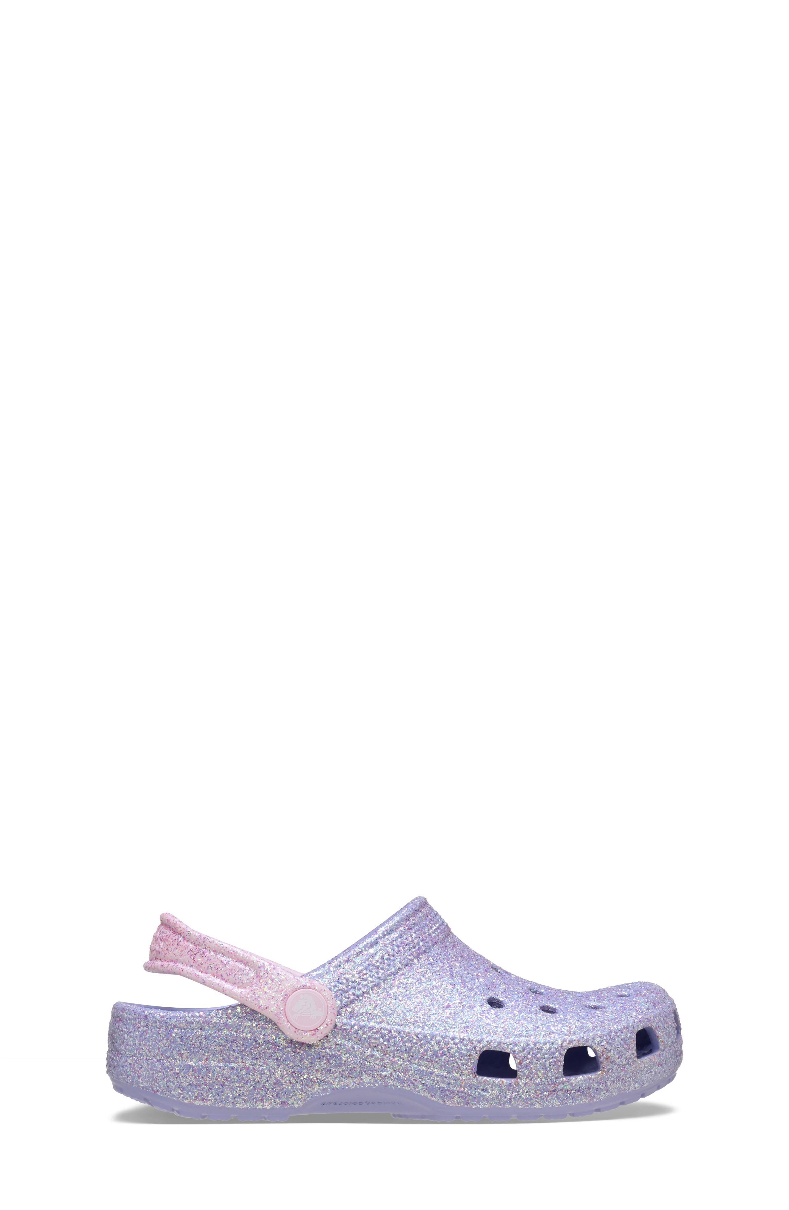 Kids' Classic Glitter Clog, Alternate, color, MYSTIC PURPLE