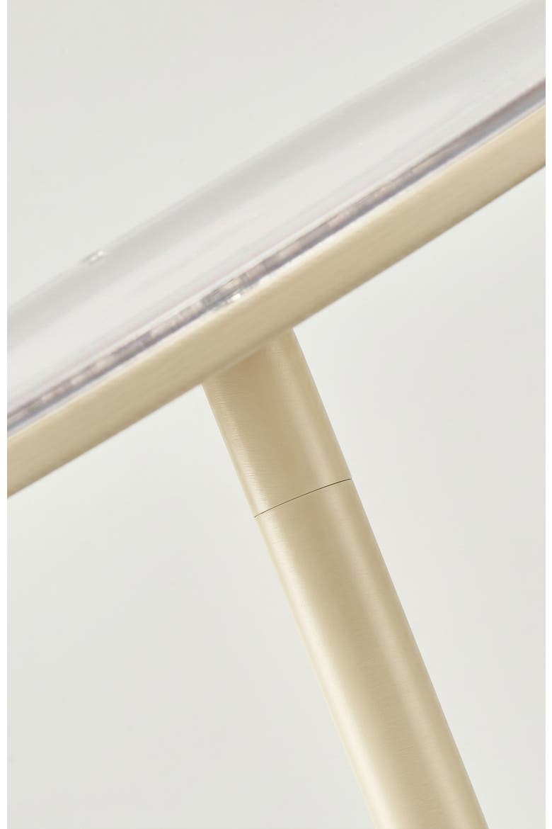Sky 65" Modern LED Torchiere Floor Lamp with Adjustable Shade, Alternate, color, Cream