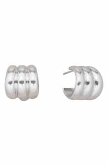 st. Moran Fluted Wide Hoop Earrings