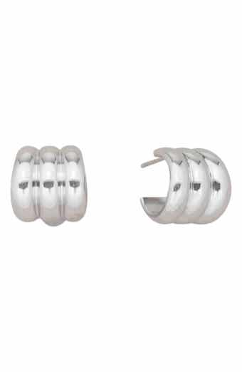 st. Moran Fluted Wide Hoop Earrings