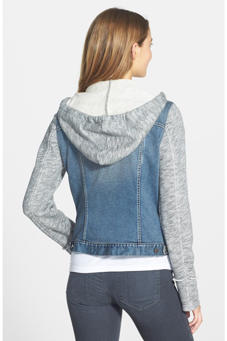 Hooded Denim Jacket, Alternate, color, INDIE WASH