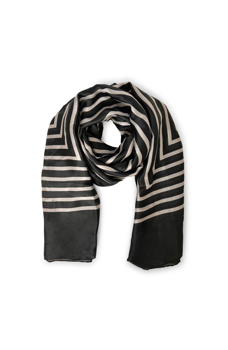 Youzey The Mia Scarf, Alternate, color, Black/White