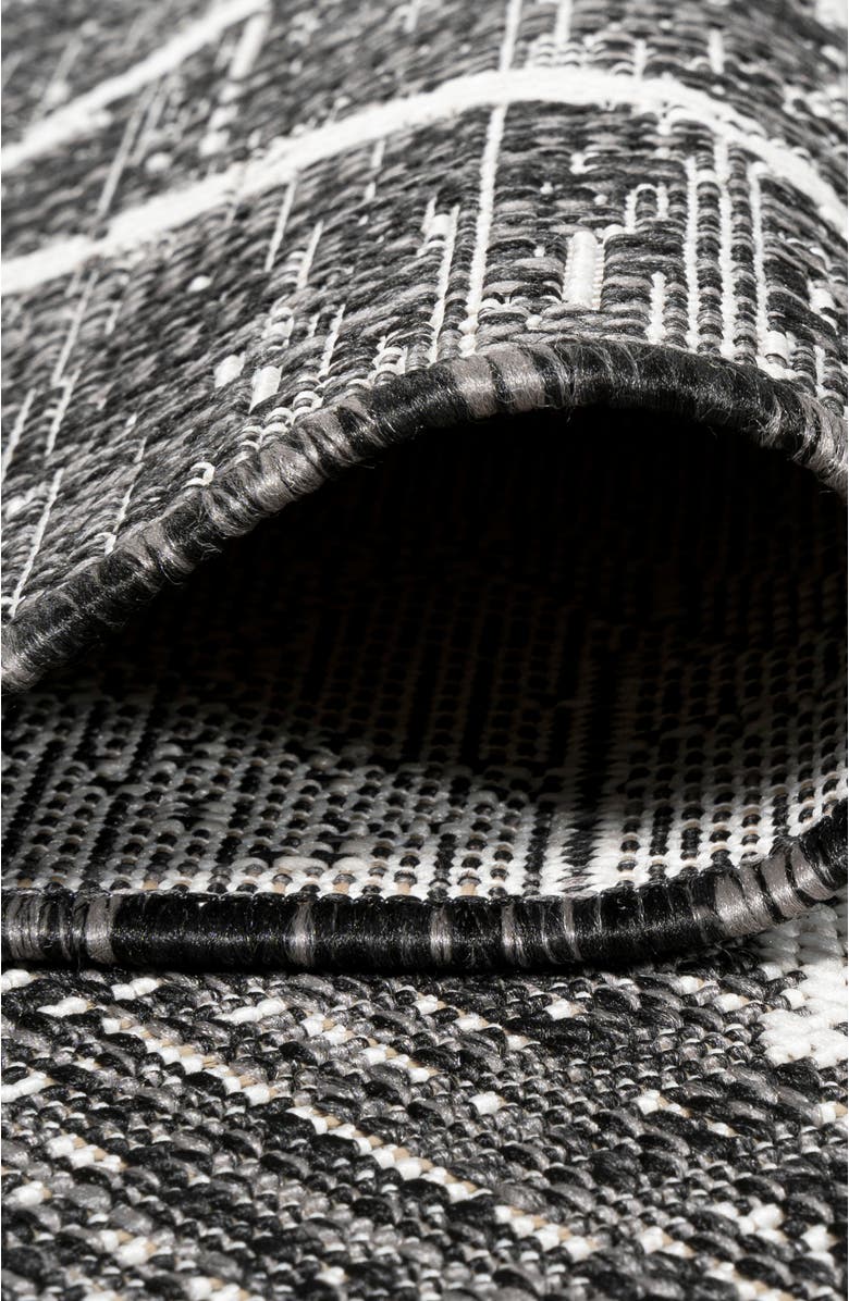 JONATHAN Y Carwa  Diamond Trellis Indoor/Outdoor Area Rug, Alternate, color, Black/Ivory