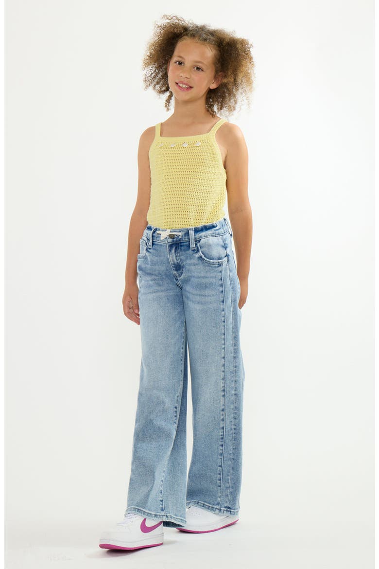 Peyton Low Slung Wide Leg Jeans, Alternate, color, Light Wash