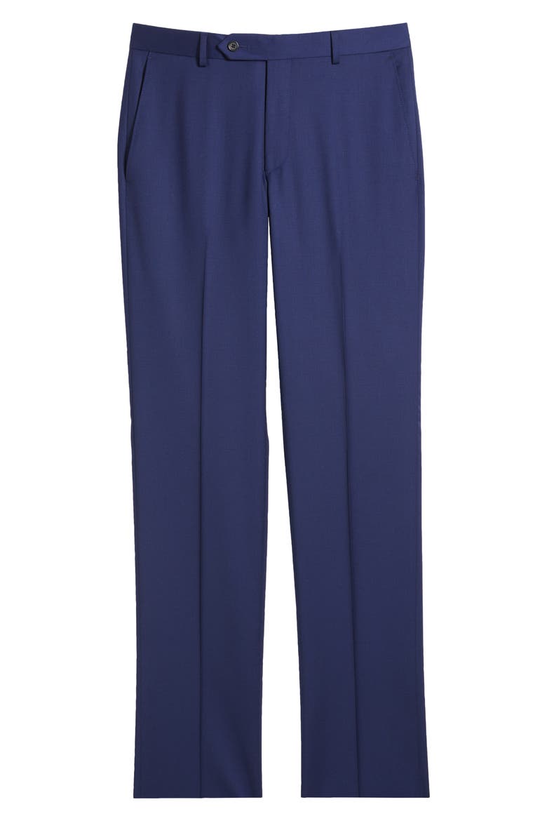 Marine 110s Serge Wool Pants, Alternate, color, NAVY