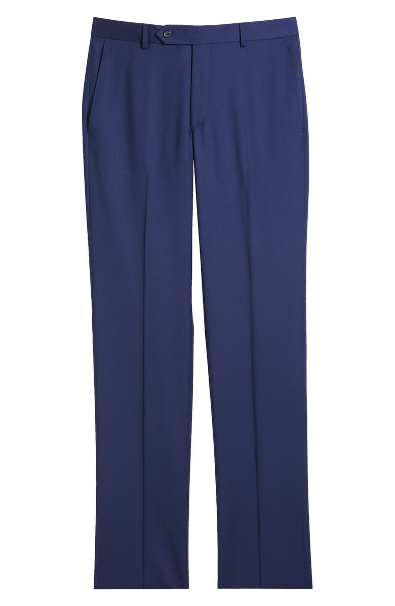 Samuelsohn Marine 110s Serge Wool Pants, Alternate, color, Navy