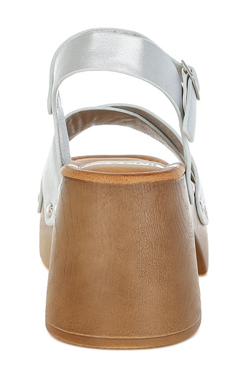Rag & Co Morasa Platform Sandal In Silver