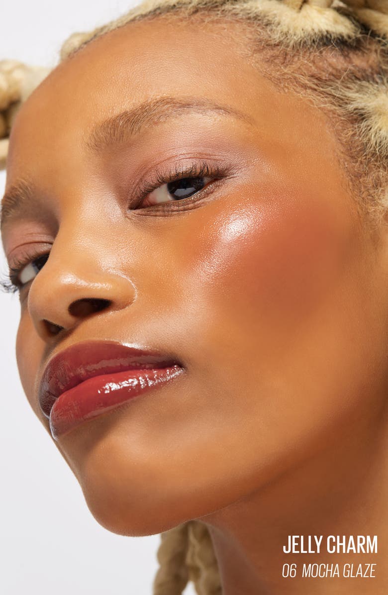 Kaja Jelly Charm Lip & Blush Stain with Glazed Key Chain, Alternate, color, Mocha Glaze