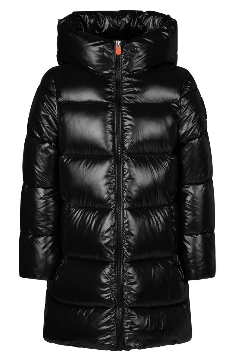 Save The Duck Kids' Millie Water Resistant Puffer Coat, Main, color, Blackdnu