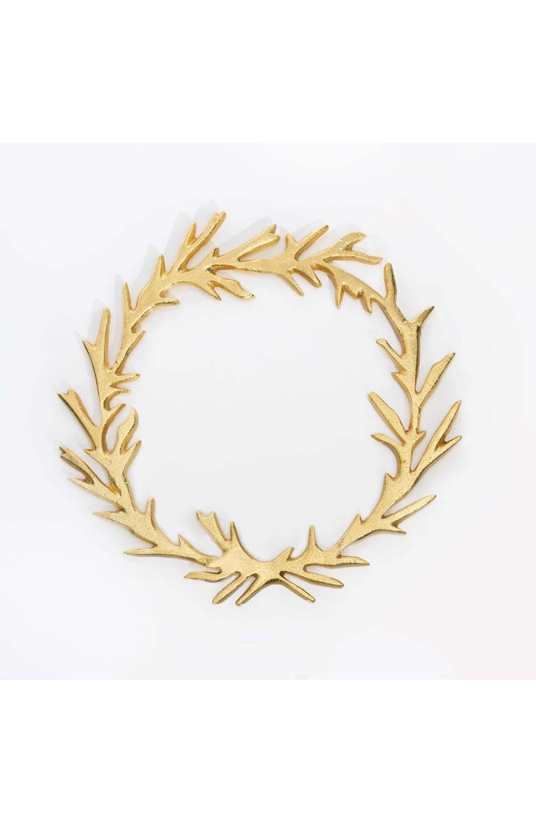 Lunares Branches Charger Gold, Main, color, Gold