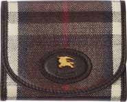 Burberry Highlands Check Coated Canvas Compact Wallet