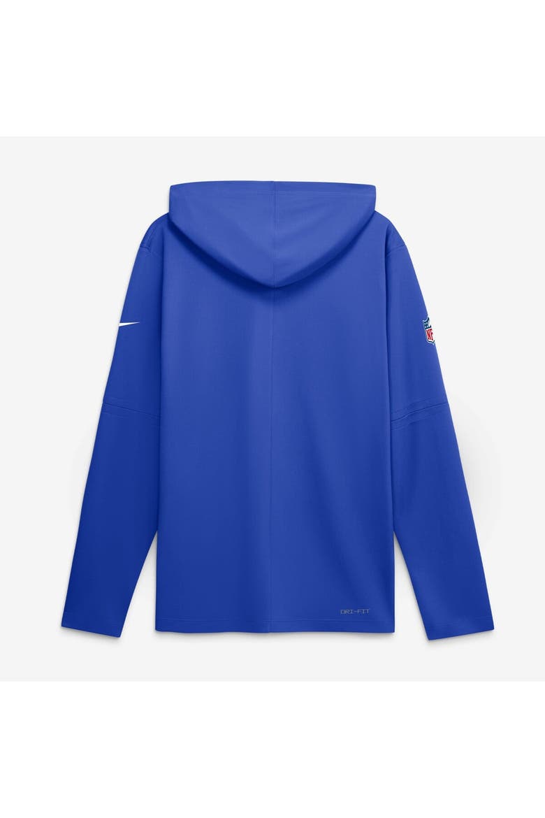 Men's Nike  Royal Los Angeles Rams Sideline Lightweight Long Sleeve Hooded Dri-FIT Top, Main, color, Royal