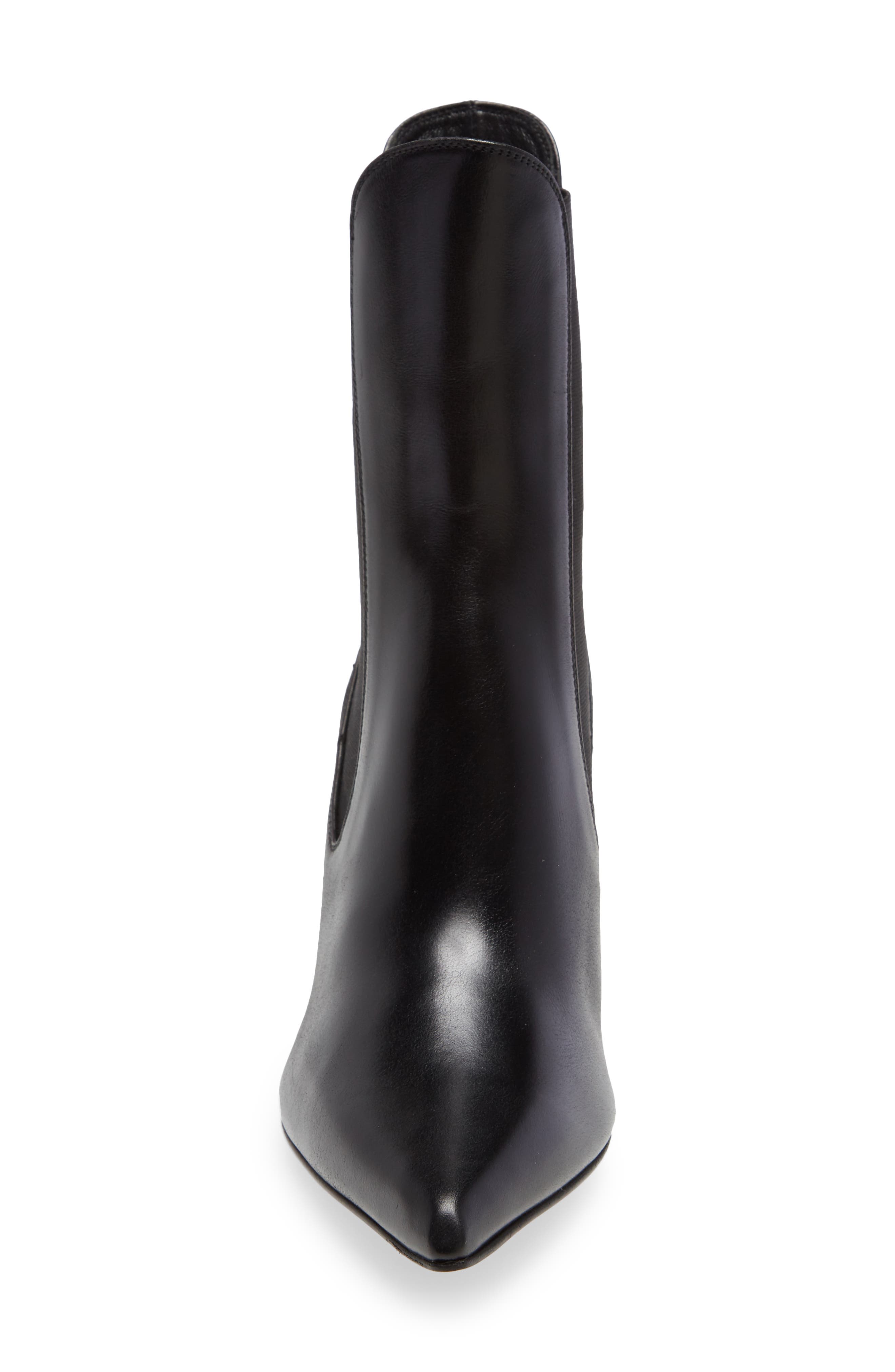 Clementine Pointy Toe Bootie, Alternate, color, BLACK