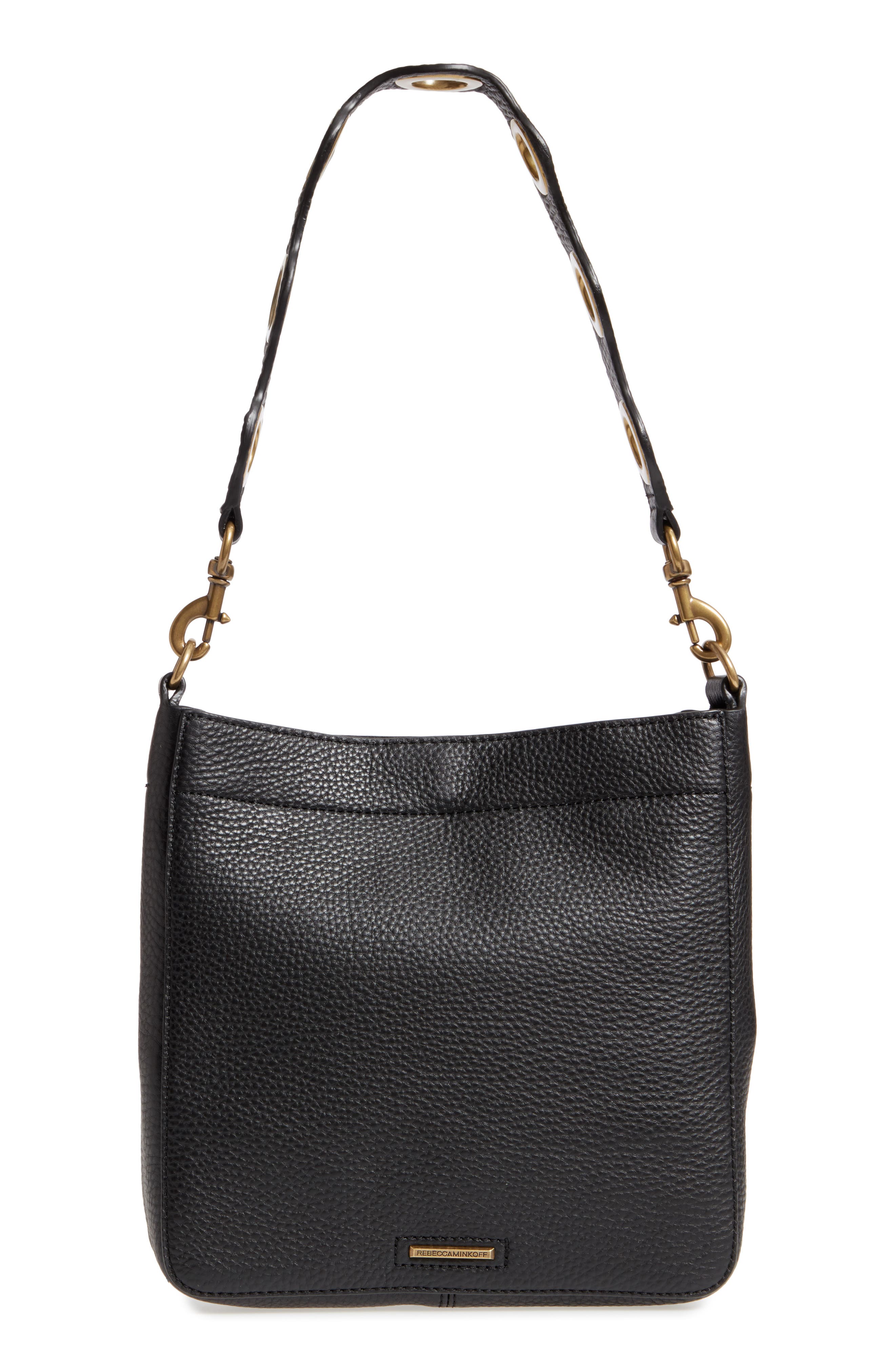 Rebecca Minkoff Small Darren Deerskin Leather Feed Bag, Alternate, color, 