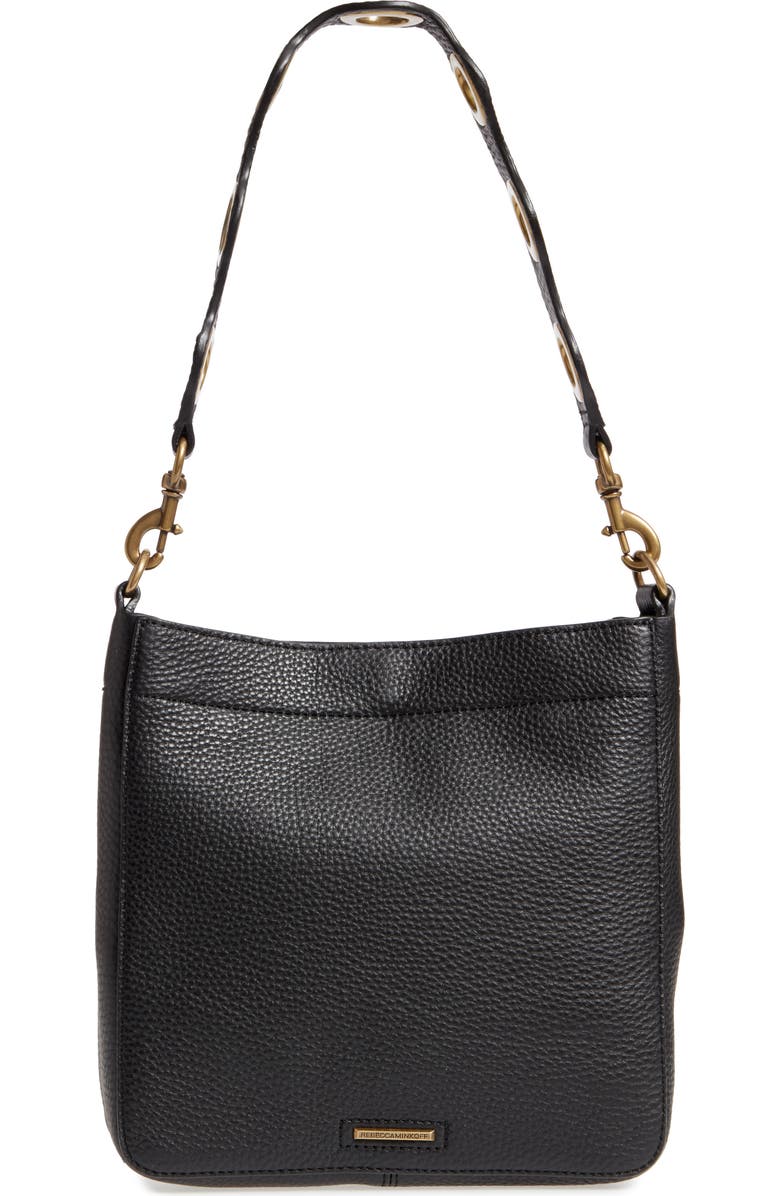 Rebecca Minkoff Small Darren Deerskin Leather Feed Bag, Alternate, color,