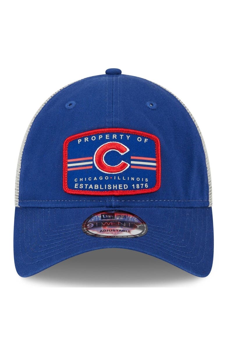 New Era Men's New Era Royal Chicago Cubs Property Trucker 9TWENTY Snapback Hat, Alternate, color, Royal