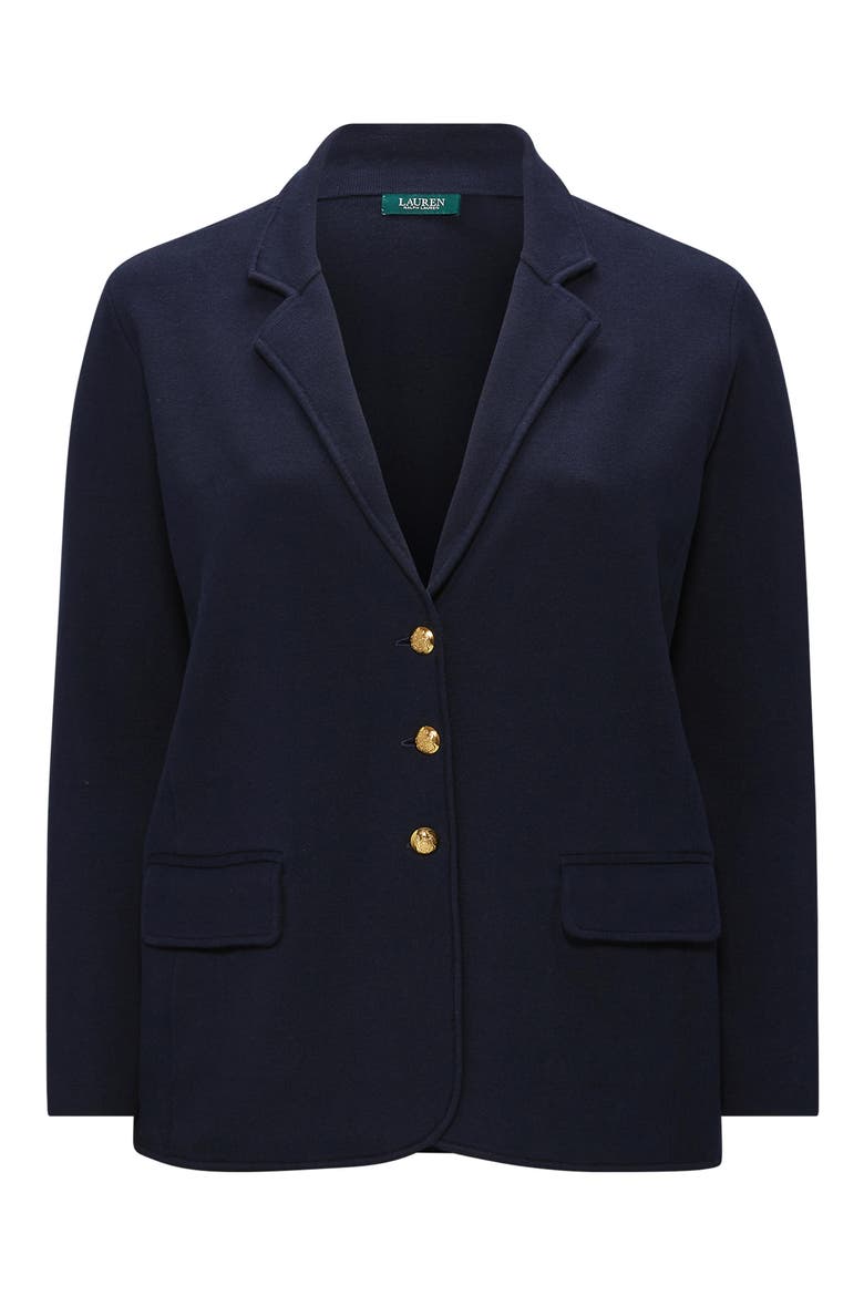 Combed Cotton Blazer, Alternate, color, LAUREN NAVY