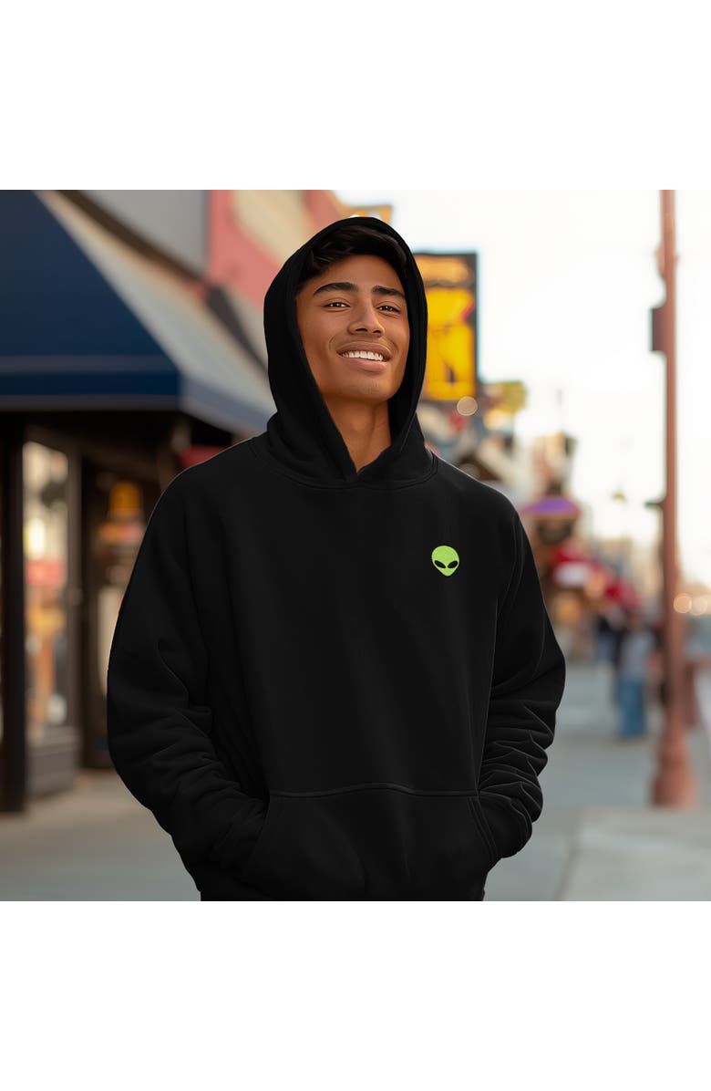 Dalix Alien Midweight Relaxed Hoodie, Alternate, color, Black