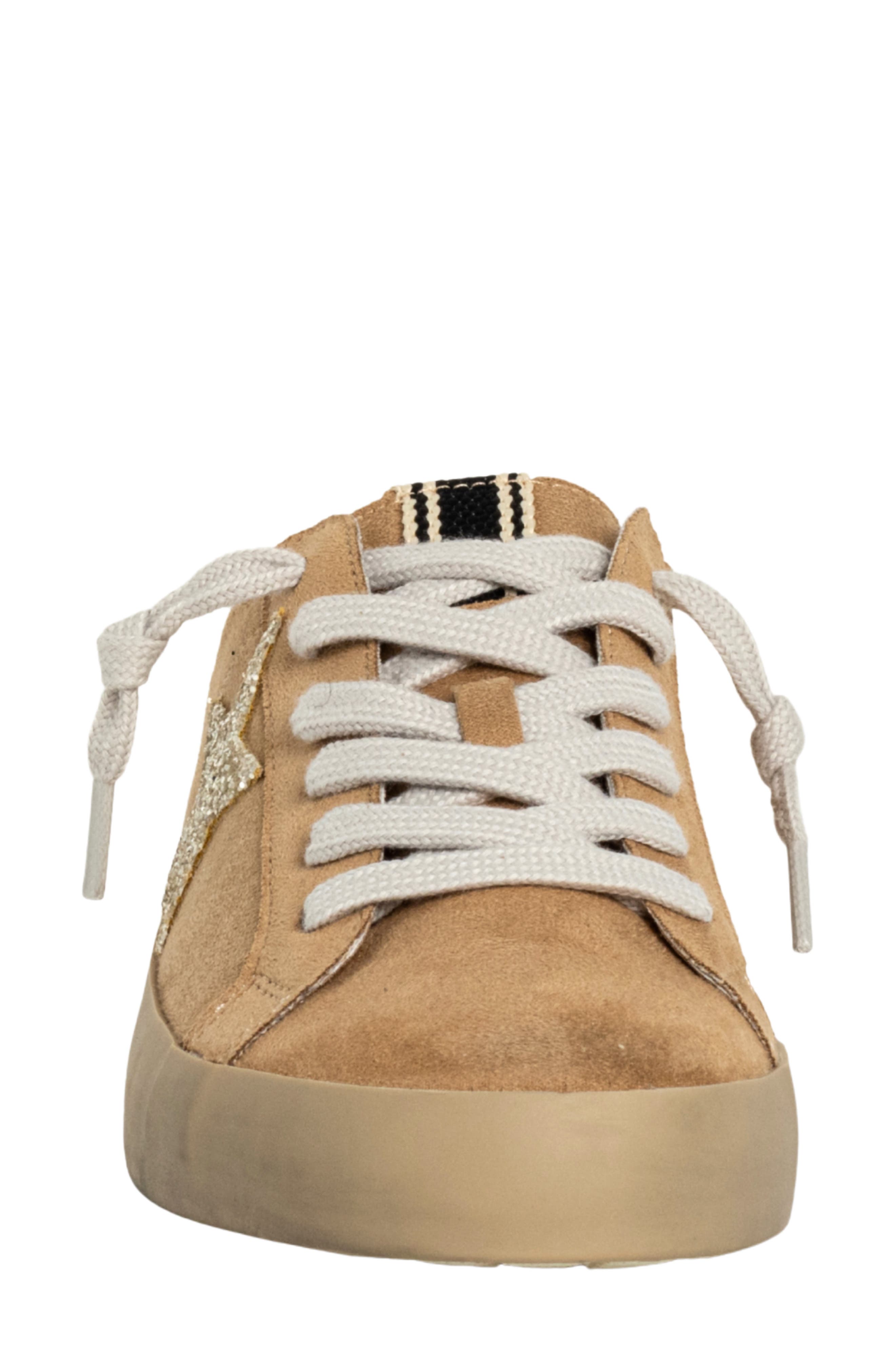 SHUSHOP Polka Sneaker Mule, Alternate, color, Beige Suede