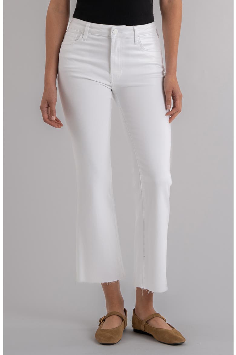 Kelsey High Waist Crop Flare Jeans, Main, color, OPTIC WHITE