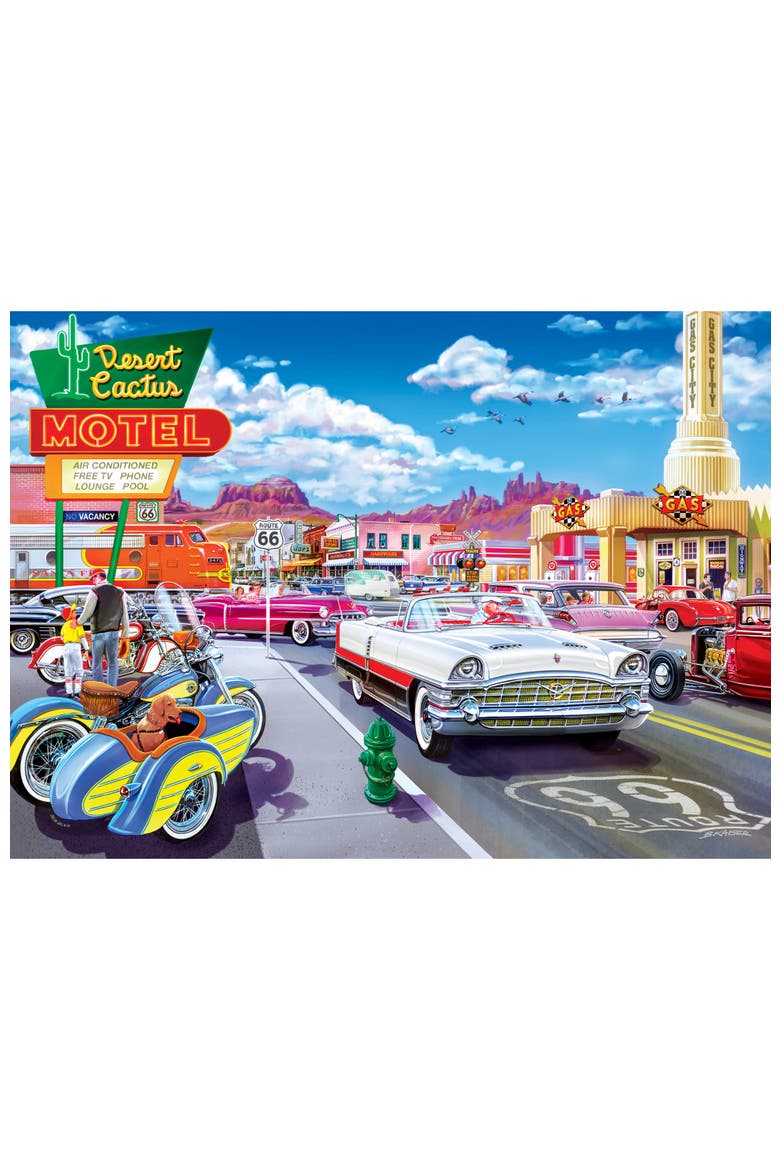 Drive Through Route 66 1000pc Puzzle, Alternate, color, Multicolor