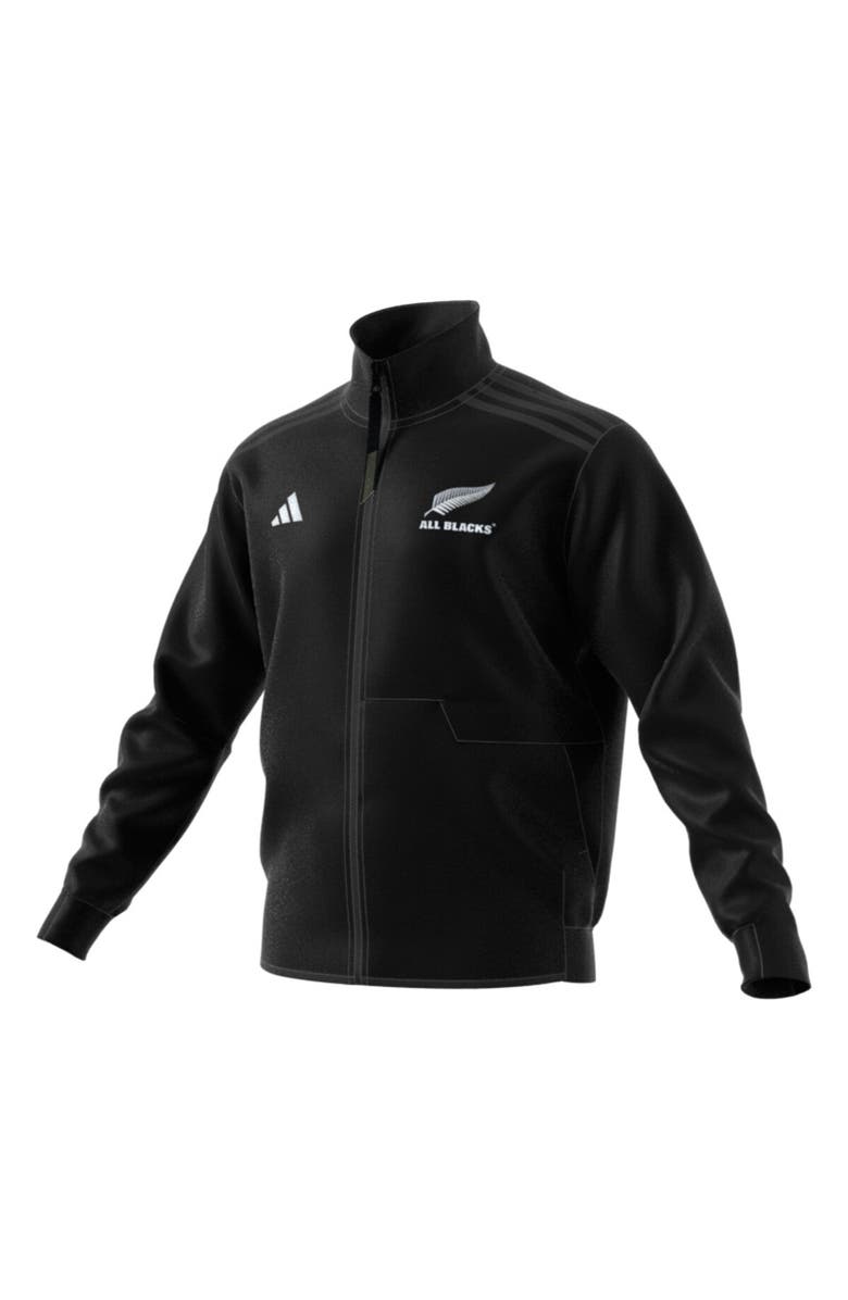 adidas Men's adidas Black New Zealand Rugby 2024/25  Anthem Full-Zip Jacket, Alternate, color, Black