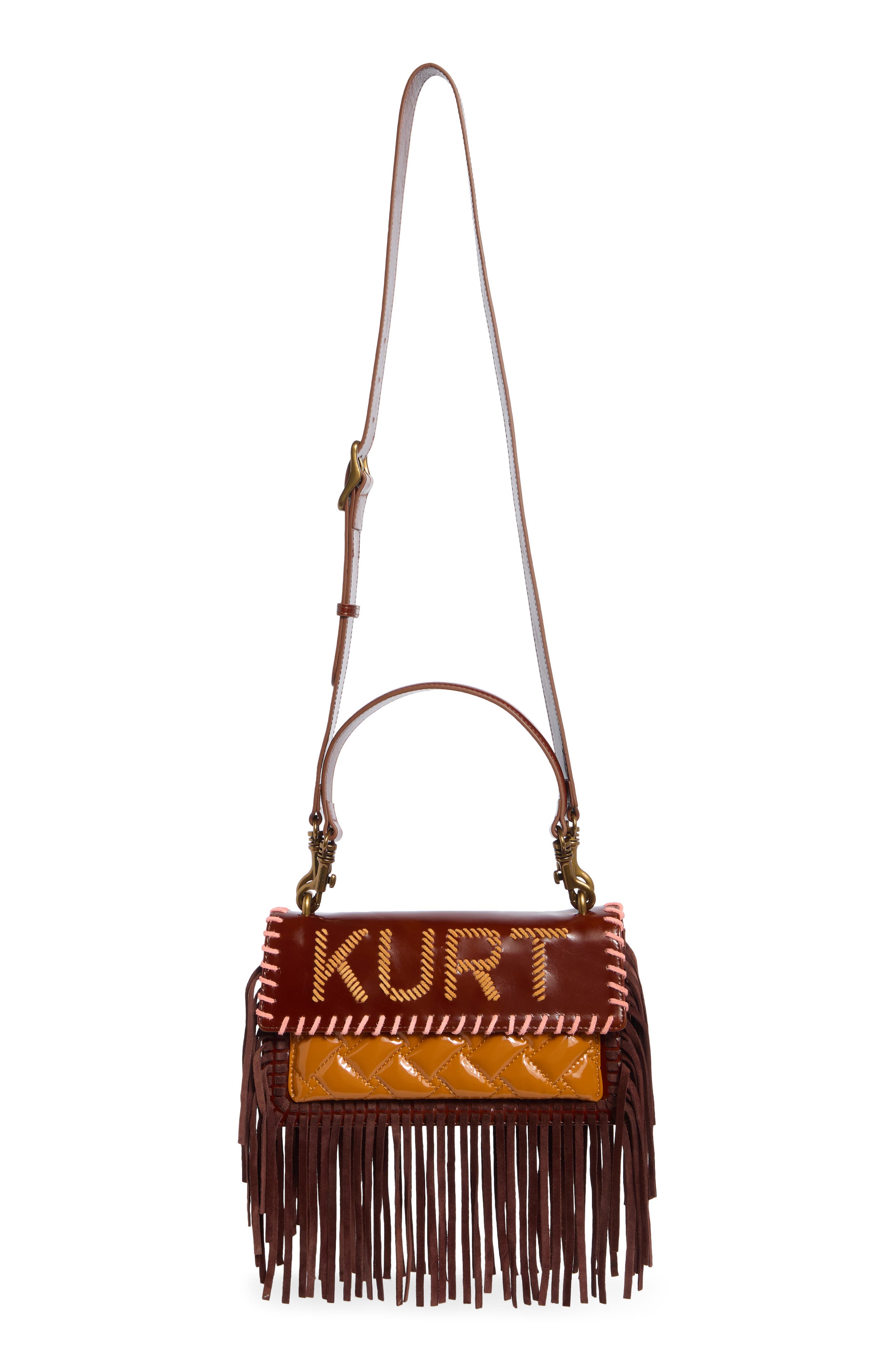 Shoreditch EW Kurt Fringed Leather Crossbody Bag